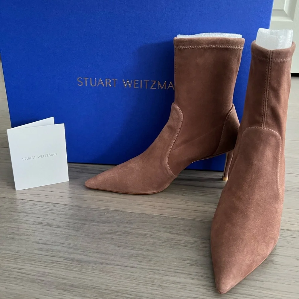 Stuart Weitzman 75 Stretch Booties - Picture 4 of 12